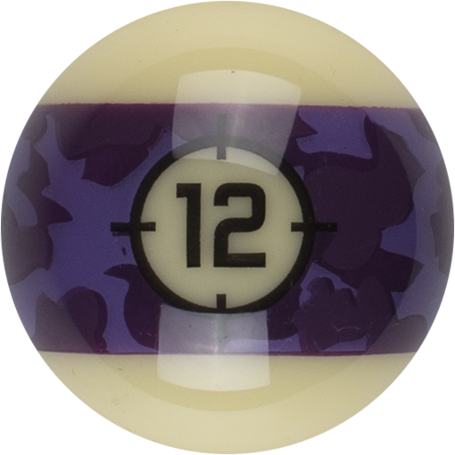 RBCAM_12 Aramith Camouflage Replacement Ball – #12 | Golden Break Billiards